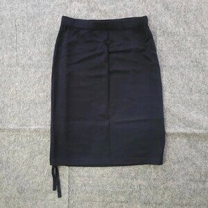 ST JOHN COLLECTION Black Santana Knit Stretch Straight Pencil Skirt Size 2